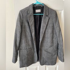 Everlane oversized blazer in Glen Plaid